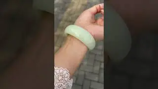 A nephrite bangle from the Hetian region of Xinjiang, China.#jade #handmade #chineseculture