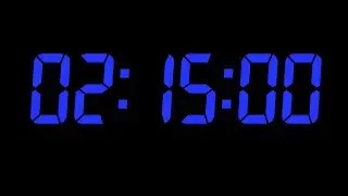135-Minute Digital Blue Timer &ndash; GMAT & Study Focus Countdown for Exam Practice (HD)
