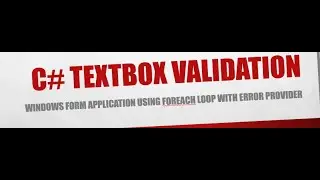C# Validating input for textbox on winforms with Error Provider