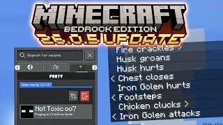 26.0.25 Preview Update: Subtitles Added & Brand-New Party System! (Minecraft Bedrock)