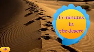 Meditation in 15 minutes in the desert (4K) - music therapy-meditation in the desert-energy field