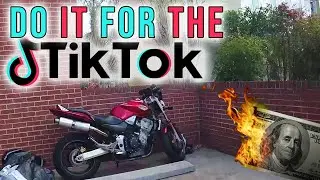 I Destroyed My Motorcycle For Tik Tok 🙏