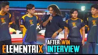 TEAM ELEMENTRIX (EX) PMCO INTERVIEW AFTER WINNING | MVP Of The MATCH