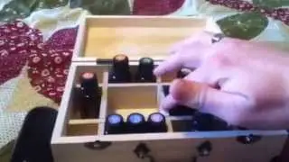 Essential Oils Wood Divided Storage & Carrying Case