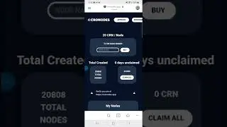 CroNodes - How to buy a Node on MetaMask
