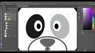 Cartoon face making with pentool and intro to shapes tool