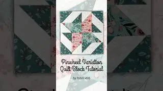 Another Pinwheel Variation Quilt Block VideoTutorial #quilting #quilt #quiltblock #patchwork #sewing