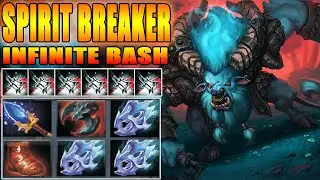 Spirit Breaker Crazy Monster infinite Bashes And Lightning Fast Attack Speed 7.27D Dota 2 Gameplay