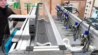 Filter media folding machine vertical slitting machine cutting machine display