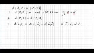 Linear Algebra 35, Properties of Vectors Distance, proof