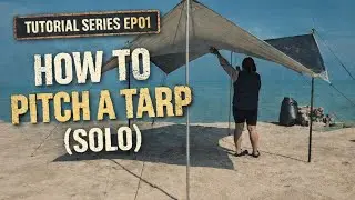 How to Pitch a Tarp Alone (Easy Solo Camping Setup Tutorial)