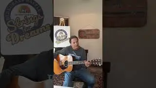 Larry Stephenson with the Strings for Dreams Bluegrass Raffle prize Martin guitar