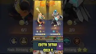 New Hero Edith 3star gold5 no op mcgg #magicchessgogo #mcgg #shorts #shortgame
