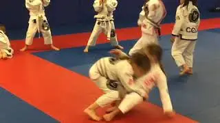 Jiu-Jitsu: 4-5 Year Olds Drill in Class