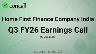 Home First Finance Company India Q3 FY26 Earnings Conference Call | Concall.in