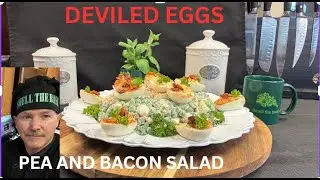 DEVILED EGG PEA AND BACON SALAD