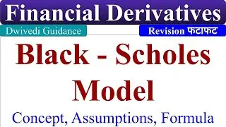 Black Scholes Model,  Black Scholes option pricing Model, financial derivatives lecture, dwivedi