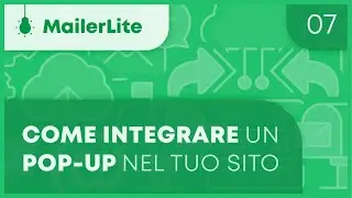 Come creare un pop-up per l'iscrizione alle newsletter nel tuo sito: tutorial italiano Mailerlite