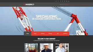 Industrial Responsive Website Template - 48095