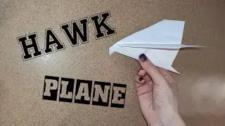 HOW TO MAKE ORIGAMI HAWK PLANE.