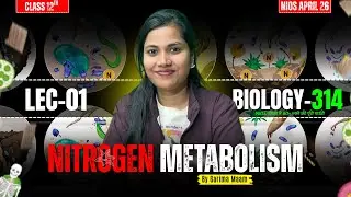 Nitrogen Metabolism | Class 12 Biology (314) | Lec-01 | NIOS April 2026 | Garima Ma’am