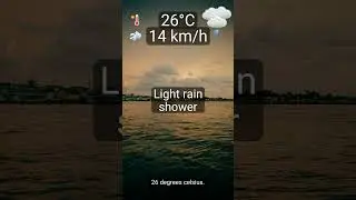 Quick forecast Lagos: Light rain shower, UV 6, rain 0.7 mm