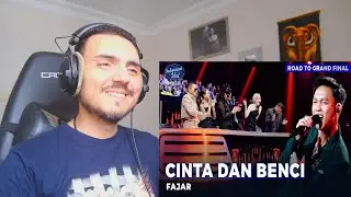 FAJAR - CINTA DAN BENCI - ROAD TO GRAND FINAL - Indonesian Idol 2025 Reaction