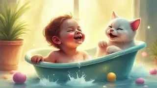 Cute Baby Bath Time 🍼🛁 | Kids Fun Video |