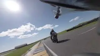 Supermono Race 5 Anglesey - Mike Spike Edwards A&G Motorsports Kramer 690 single cylinder motorcycle