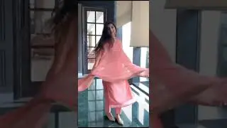Peach Kurta Set With Heavy Dupatta