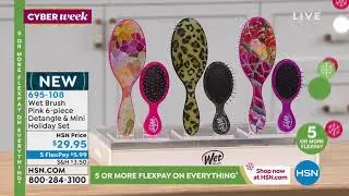 Wet Brush Pink 6piece Detangle   Mini Holiday Set