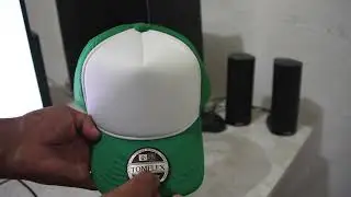 Bon&eacute; Trucker de Redinha Aba e Redinha Verde Frente Branca Tomflex Original
