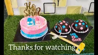 Baby shower cake || pinata cake || how to make pinata cake easy decoration ideas 😍