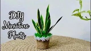 DIY Cute little plant making / artificial plant making/ plants craft/ craft ideas / miniature plants