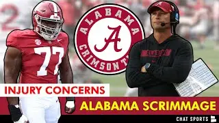 Kalen DeBoer Talks Jaeden Roberts Injury, Special Teams Concerns After Alabama Football Scrimmage #2