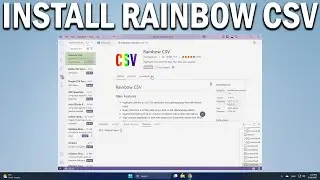 How To Install Rainbow CSV Extension in VS Code Enhance Python Readability in VS Code