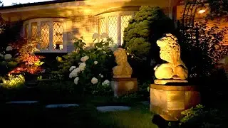 Evening Garden With Solar Lights (July 3, 2025)