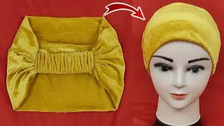 Winter Mini Scarf/ Inner Cap Cutting And Stitching/ Hijab Inner Cap DIY/Inner Hijab Cap/Scarf Making