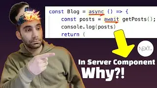 Async Function for Server Components in NextJS - A practical explanation