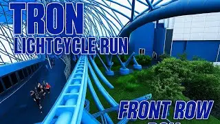 TRON Lightcycle / Run front seat on-ride Walt Disney World's MagicKingdom