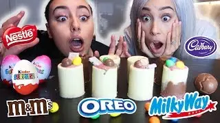DIY CHOCOLATIEST DRINK IN THE WORLD 🍫 😂 SHOT GLASS TASTE TEST!!