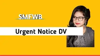 Documents verification urgent notice smfwb