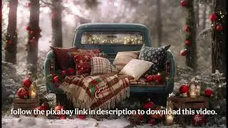 Free Virtual Ambient Holiday Background for Zoom, Music videos, Podcasts and TV Screensaver.