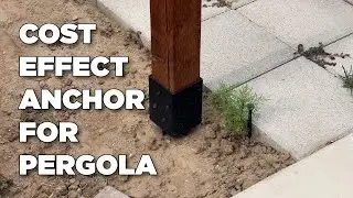 LADECH 4x4 Fence Post Anchor Ground Spike 36&rdquo; Length Metal Black Powder Coated