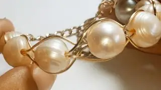 Cómo hacer una PULSERA de PERLA AGUA DULCE NATURAL ( fácil )|Joyería artesanal hecho a mano en casa