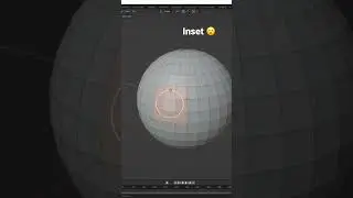 How to get Better Modeling in Blender - Inset Faces 😮 #shorts