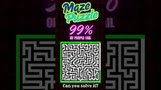 Maze Puzzle That 99%% Fail 😵 | Can YOU Beat It? #Day179