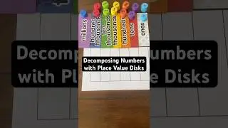 Place Value Disks  #maths #placevalue #teacher #mathematics #math #mathematical #teachingcommunity