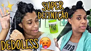 Essa FINALIZAÇÃO PROMETE MUITA DEFINIÇÃO | COMO fazer DEDOLISS no CABELO - dedoliss cabelo cacheado