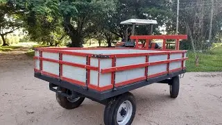 reforma da carreta agrícola concluída